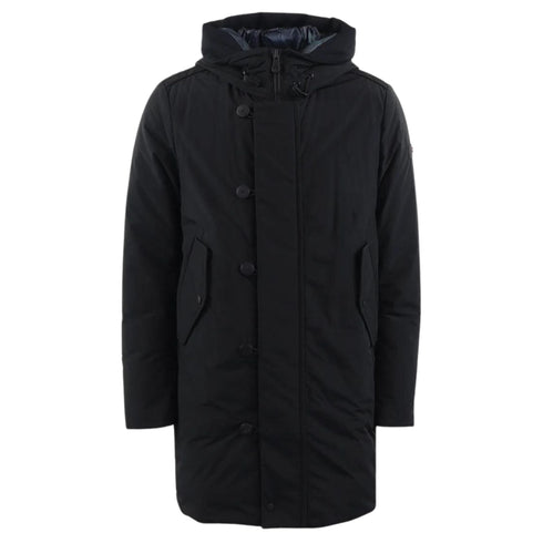 Parka Uomo medio con cappuccio staccabile Nero Peuterey- Francavilla Moda